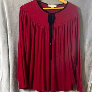 Michael Kors crimson red blouse
